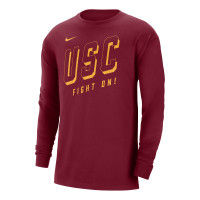 USC Trojans Men's Nike Cardinal Max90 Slogan Long Sleeve T-Shirt